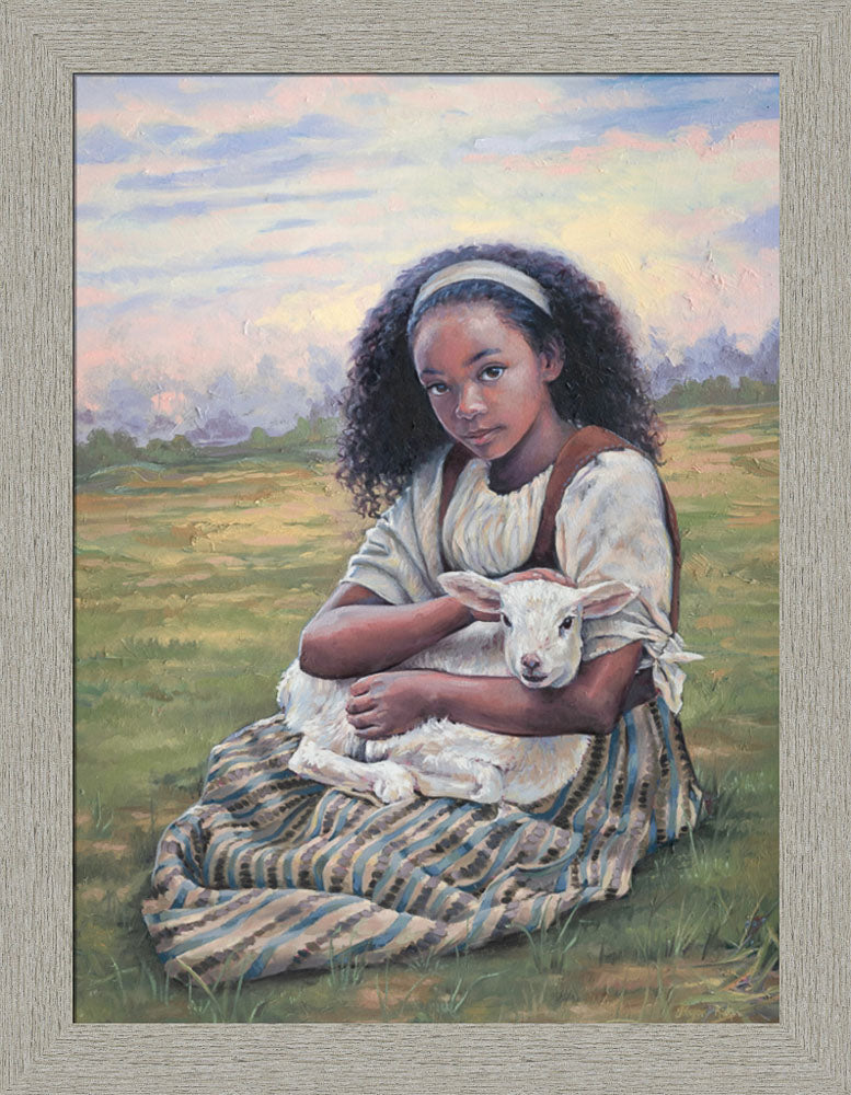 Feed My Lambs - framed giclee canvas