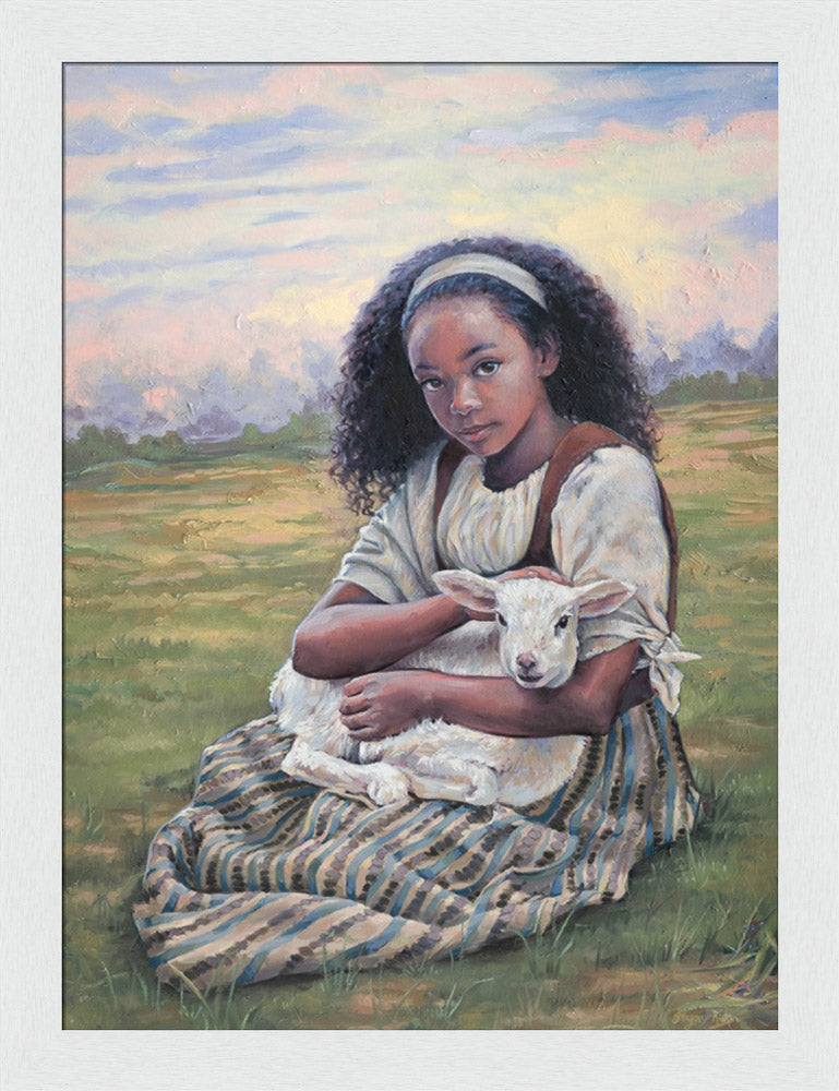 Feed My Lambs - framed giclee canvas