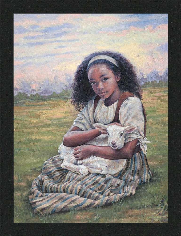 Feed My Lambs - framed giclee canvas