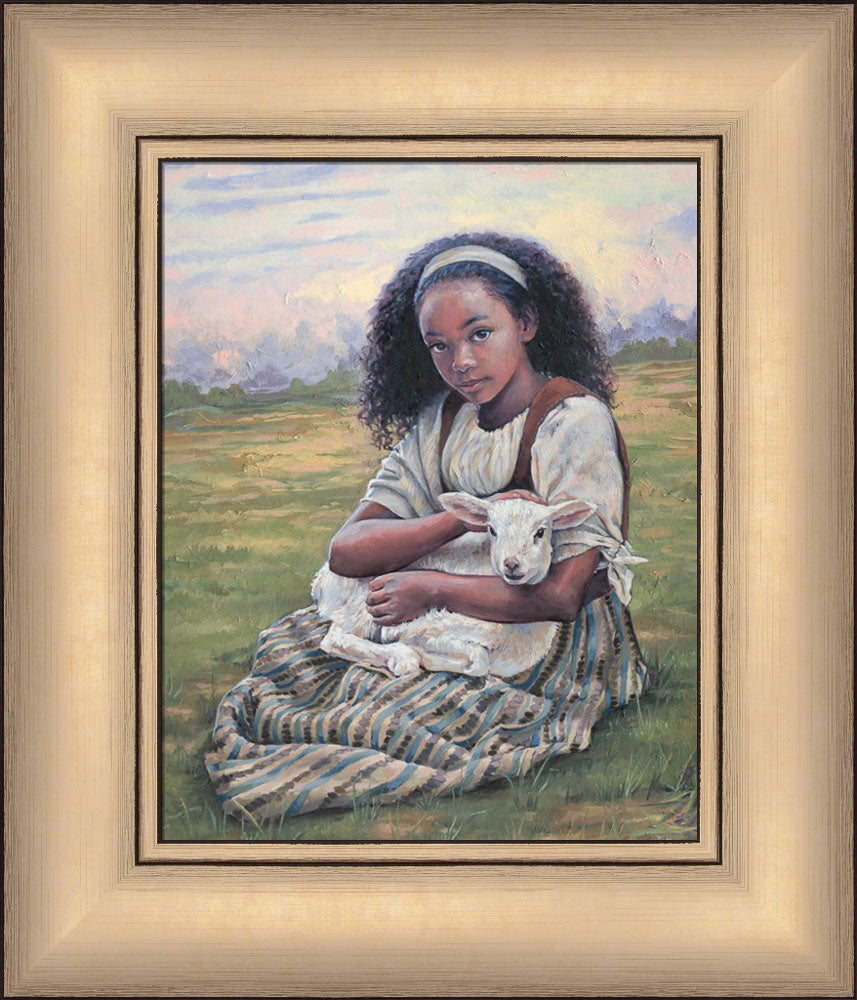 Feed My Lambs - framed giclee canvas