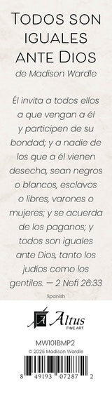 All Are Alike Unto God bookmark (Spanish)