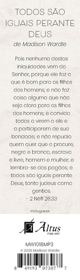 All Are Alike Unto God bookmark (Portuguese)