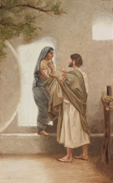 A resurrected Jesus Christ appears to Mary Magdalene at the tomb.