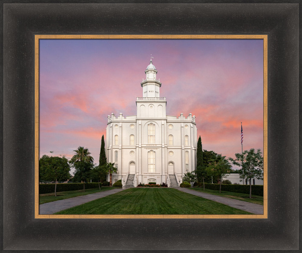 St George Temple - Eventide by Robert A Boyd