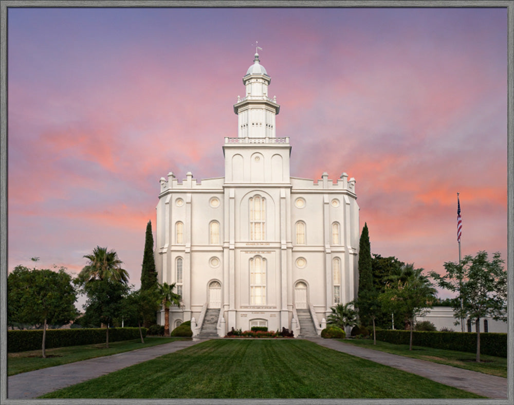 St George Temple - Eventide by Robert A Boyd