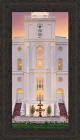 St. George Temple- Mighty Fortress - framed giclee canvas