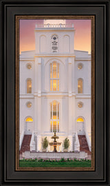 St. George Temple- Mighty Fortress - framed giclee canvas