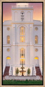 St. George Temple- Mighty Fortress - framed giclee canvas