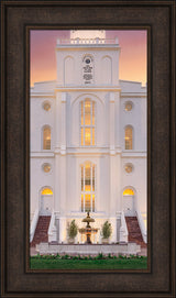 St. George Temple- Mighty Fortress - framed giclee canvas