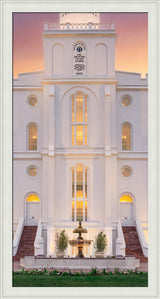 St. George Temple- Mighty Fortress - framed giclee canvas