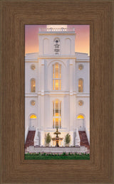 St. George Temple- Mighty Fortress - framed giclee canvas