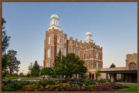 Logan Temple - Clear Morning by Robert A Boyd