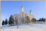 Manti Temple - Snowy Hill by Robert A Boyd