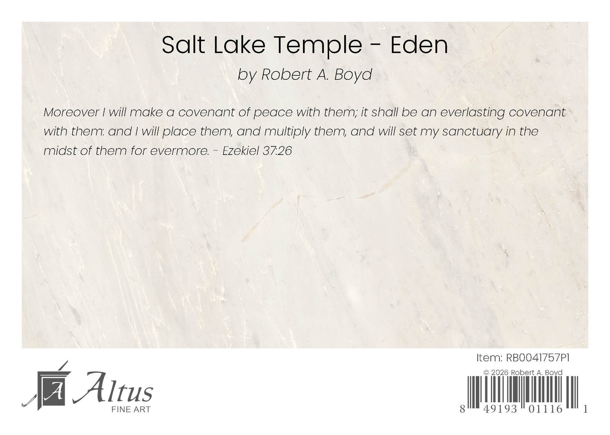 Salt Lake Temple - Eden