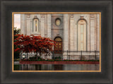 Salt Lake Temple - Fall Tree by Robert A Boyd