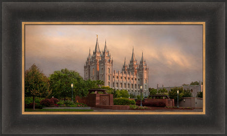 Salt Lake Temple - Refuge 24x48 Final by Robert A Boyd