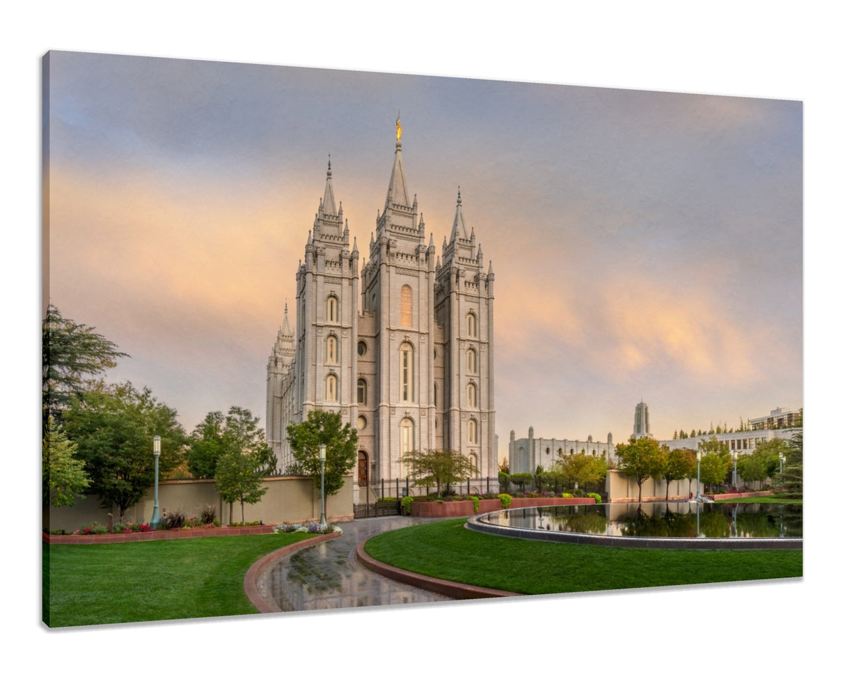 Salt Lake Temple- Covenant Path by Robert A Boyd