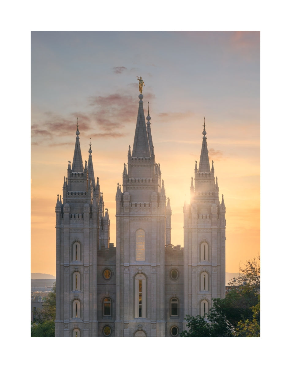 Salt Lake Temple- Radiant Beams