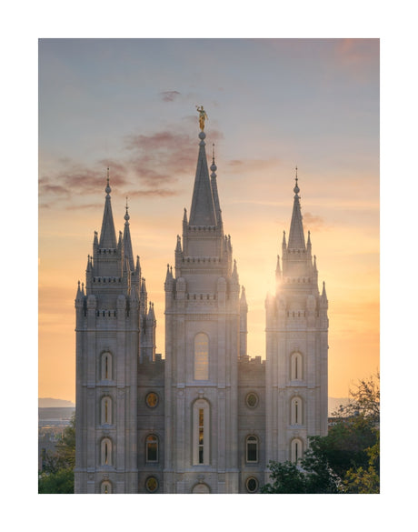 Salt Lake Temple- Radiant Beams