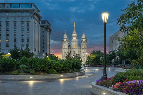 Salt Lake Temple - Sunset Stroll