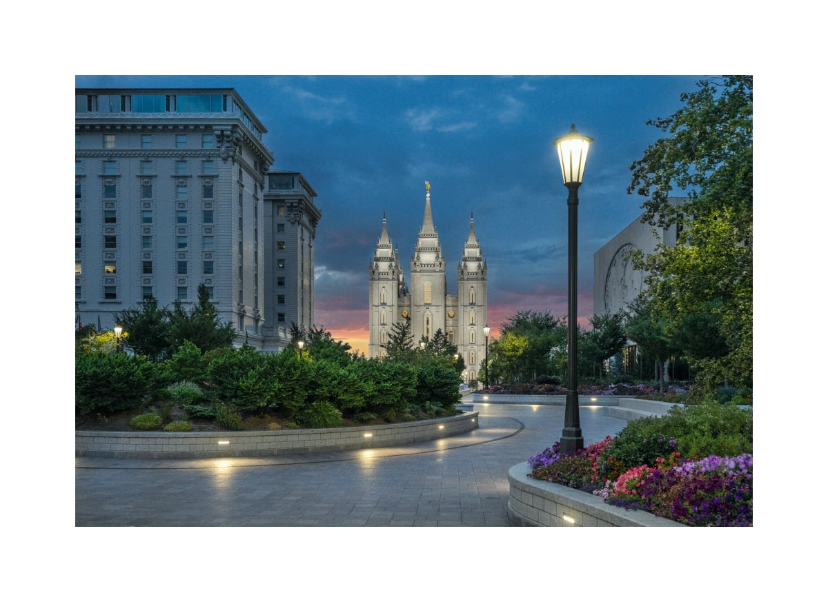 Salt Lake Temple - Sunset Stroll