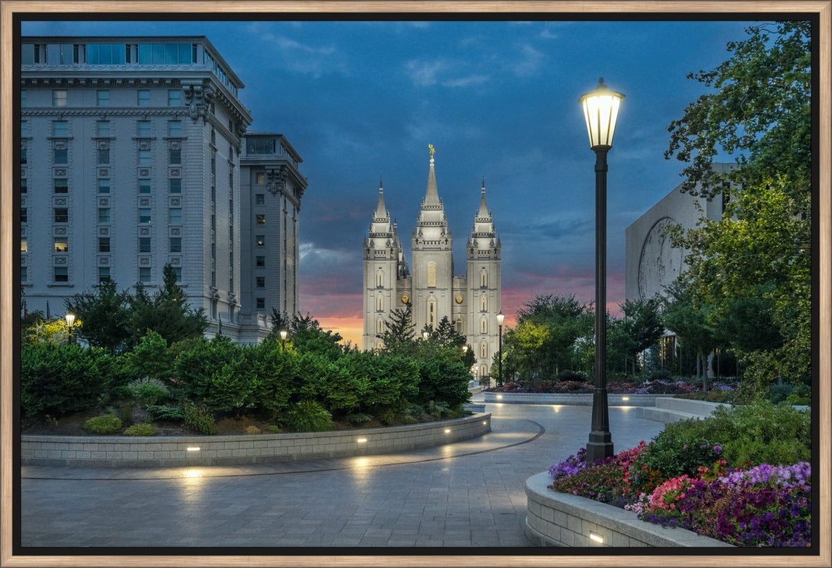 Salt Lake Temple - Sunset Stroll