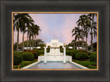 Laie Temple - Fountains by Robert A Boyd