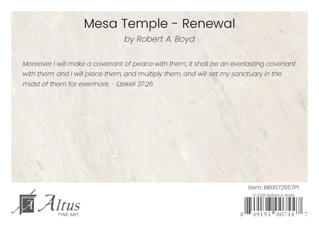 Mesa Temple - Renewal by Robert A Boyd