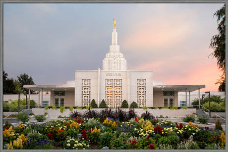 Idaho Falls Temple - Vibrant Morning by Robert A Boyd