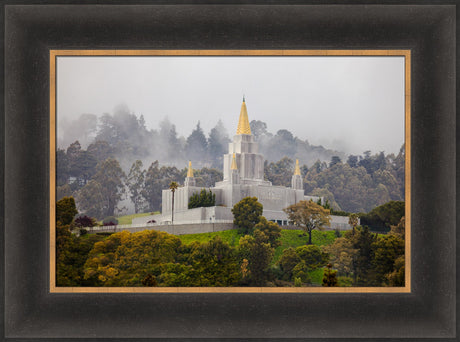 Oakland Temple - Fog by Robert A Boyd