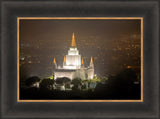 Oakland Temple - Night Vista by Robert A Boyd