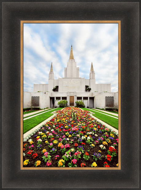 Oakland Temple - Flowers by Robert A Boyd