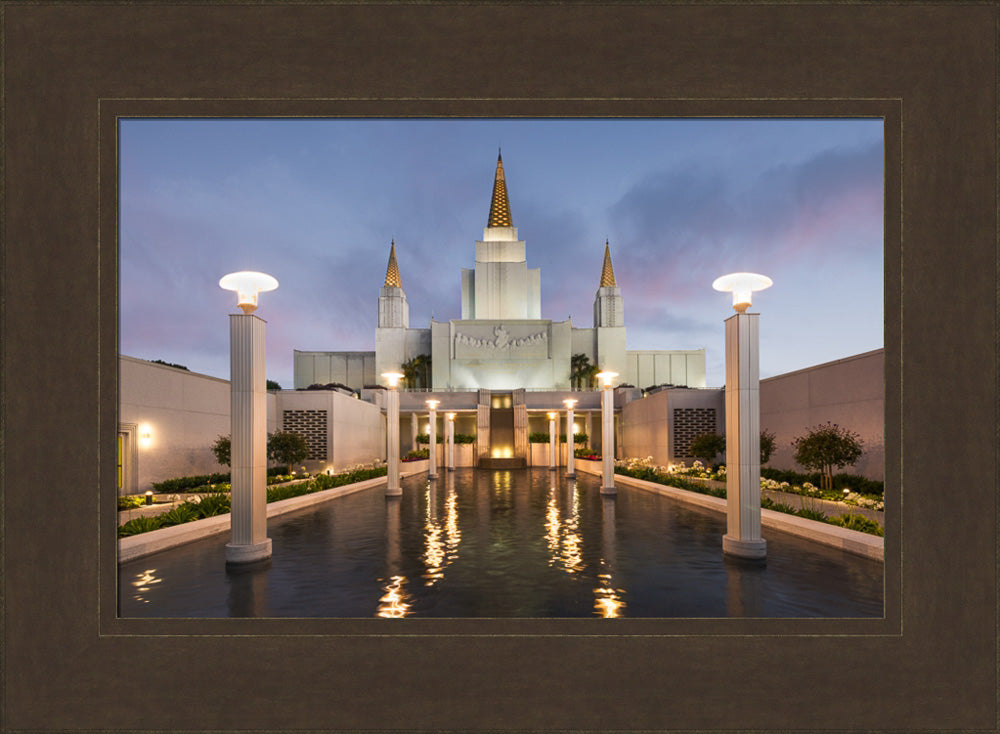 Oakland Temple - Reflection Pool by Robert A Boyd