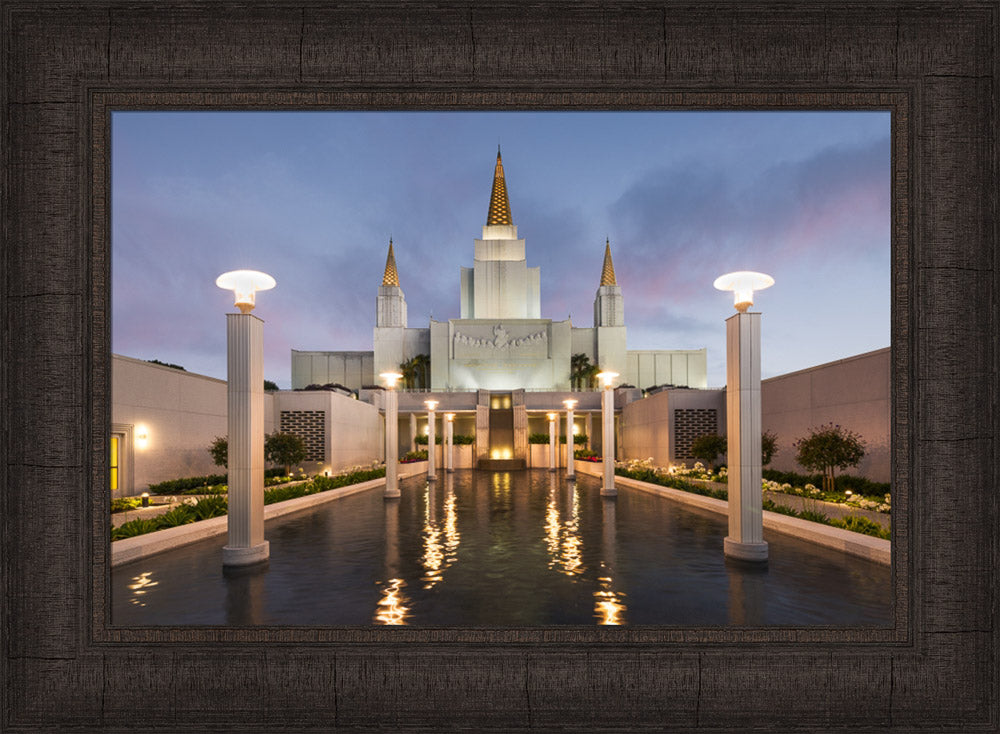 Oakland Temple - Reflection Pool by Robert A Boyd