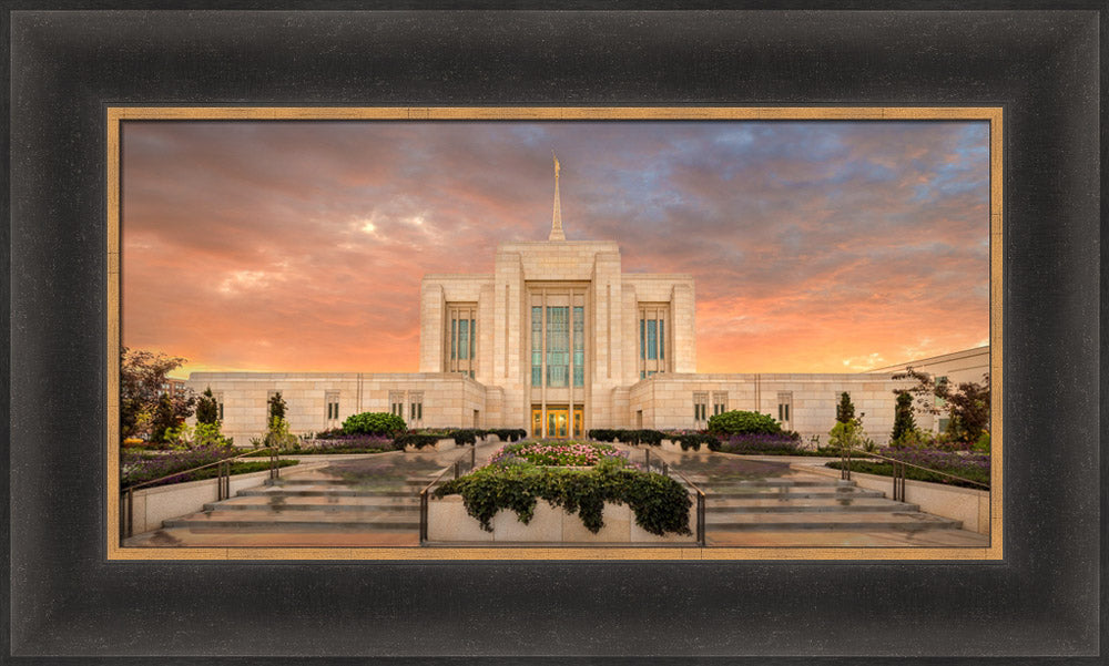 Ogden Temple - Garden Panoramic by Robert A Boyd