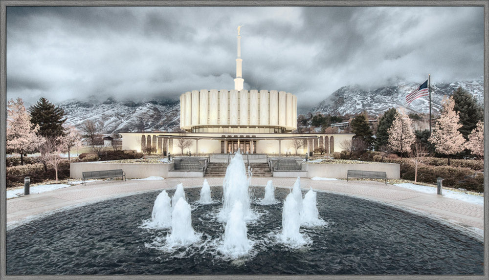 Provo Temple - Chrome Series by Robert A Boyd
