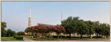 Dallas Temple - Panoramic Trees by Robert A Boyd