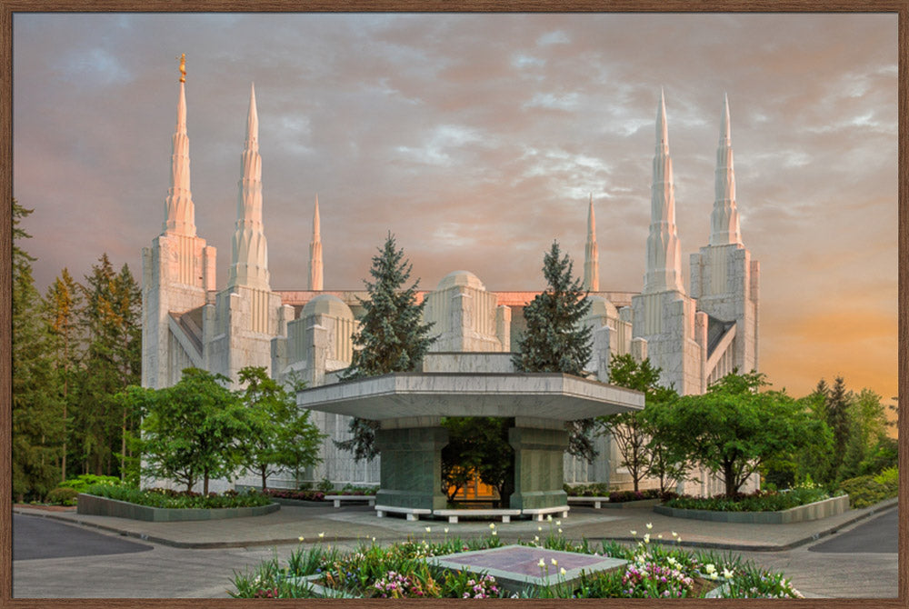 Portland Temple - Eventide by Robert A Boyd