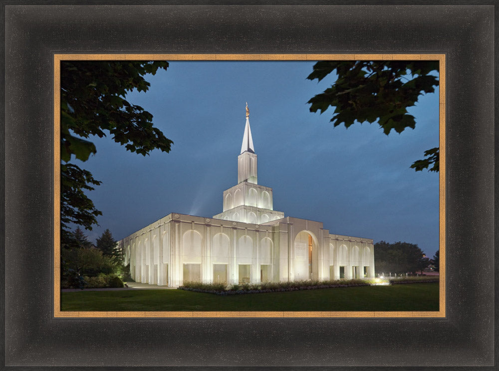 Toronto Temple - Evening by Robert A Boyd