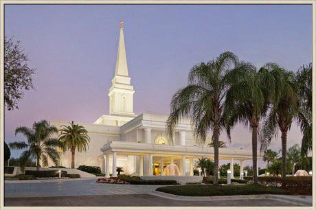 Orlando Temple - Evening Side View by Robert A Boyd