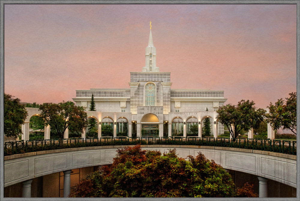 Bountiful Temple - Fall Atrium by Robert A Boyd