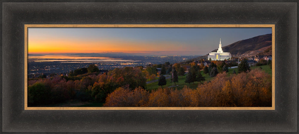 Bountiful Temple - Valley Wide Panoramic by Robert A Boyd