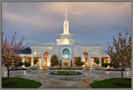 Mt Timpanogos Temple - Eventide by Robert A Boyd