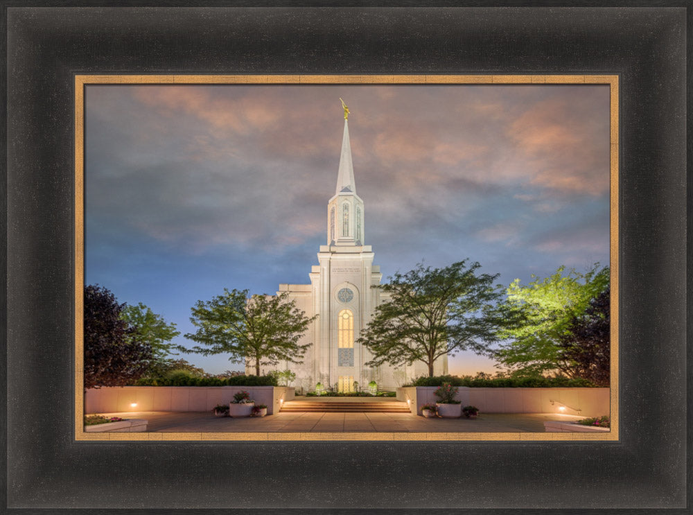 St Louis Temple - Evening Path by Robert A Boyd
