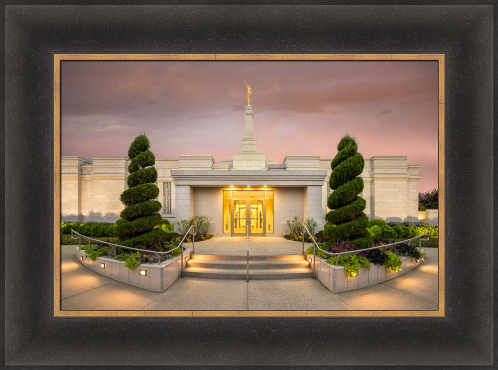 Spokane Temple - Evening by Robert A Boyd