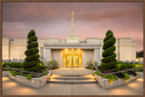 Spokane Temple - Evening by Robert A Boyd