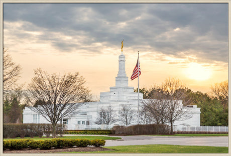 Detroit Temple - Sunset by Robert A Boyd