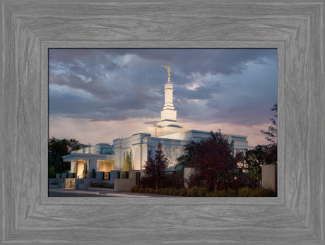 Edmonton Temple - Stormy Sky by Robert A Boyd