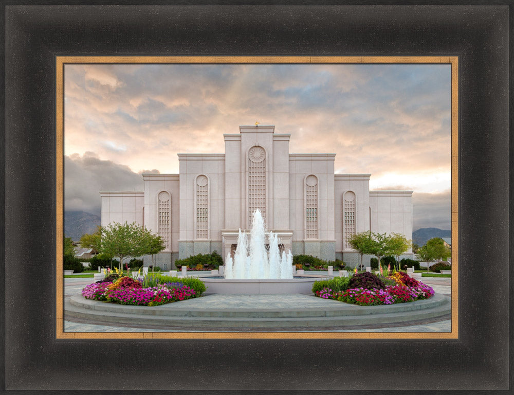 Albuquerque Temple - Spring Fountains by Robert A Boyd