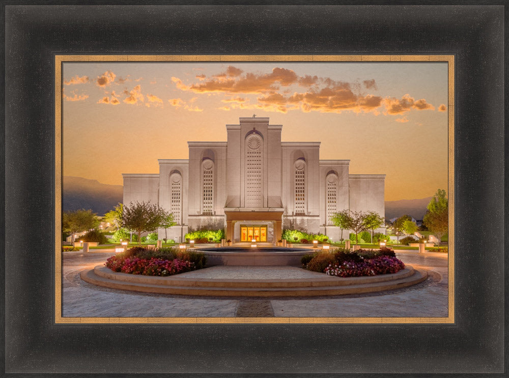 Albuquerque Temple - Amber Dawn by Robert A Boyd